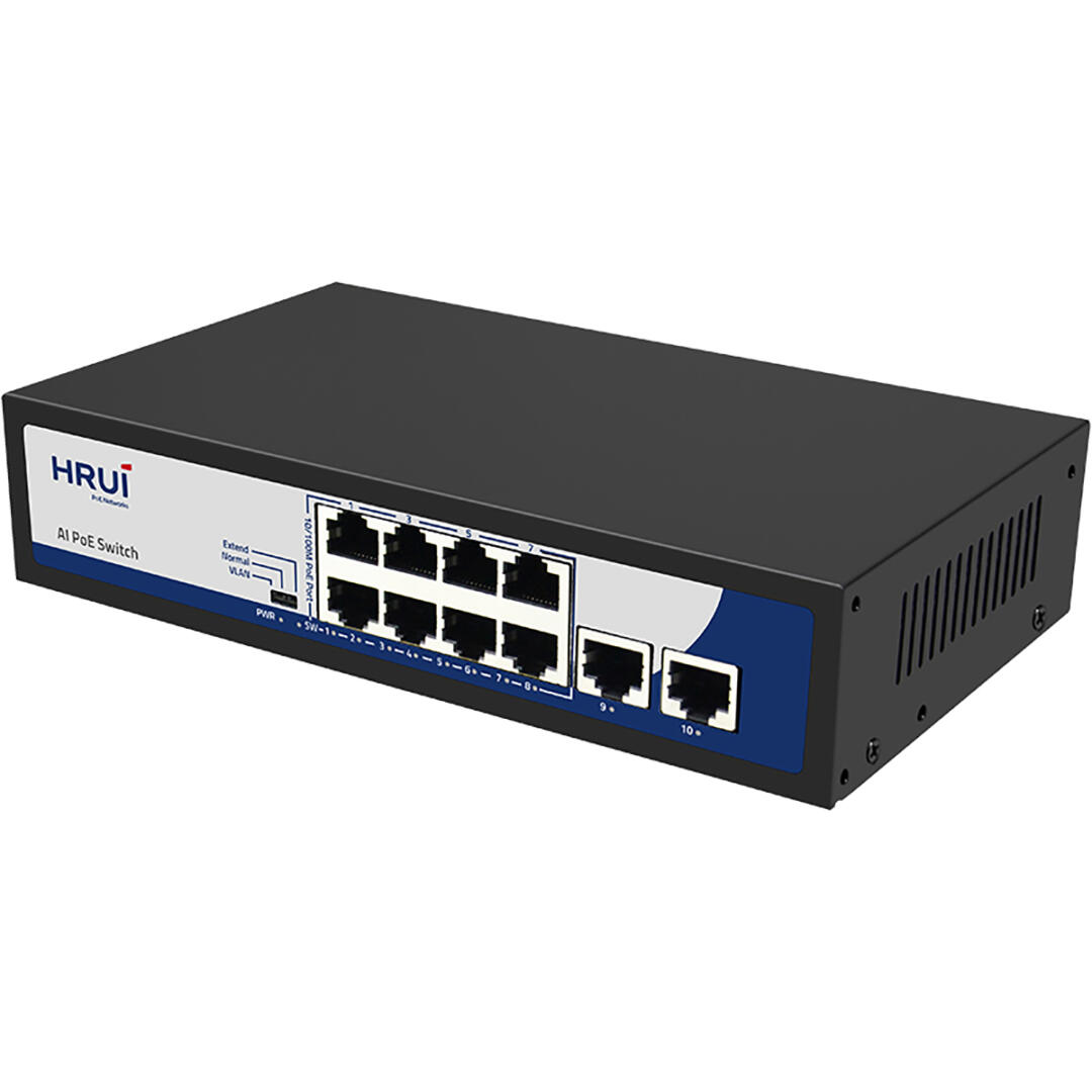 HR900AF82N-1-compress سوئیچ 8 پورت PoE اچ آر یو آی مدل HR900-AF-82N - تصویر 1